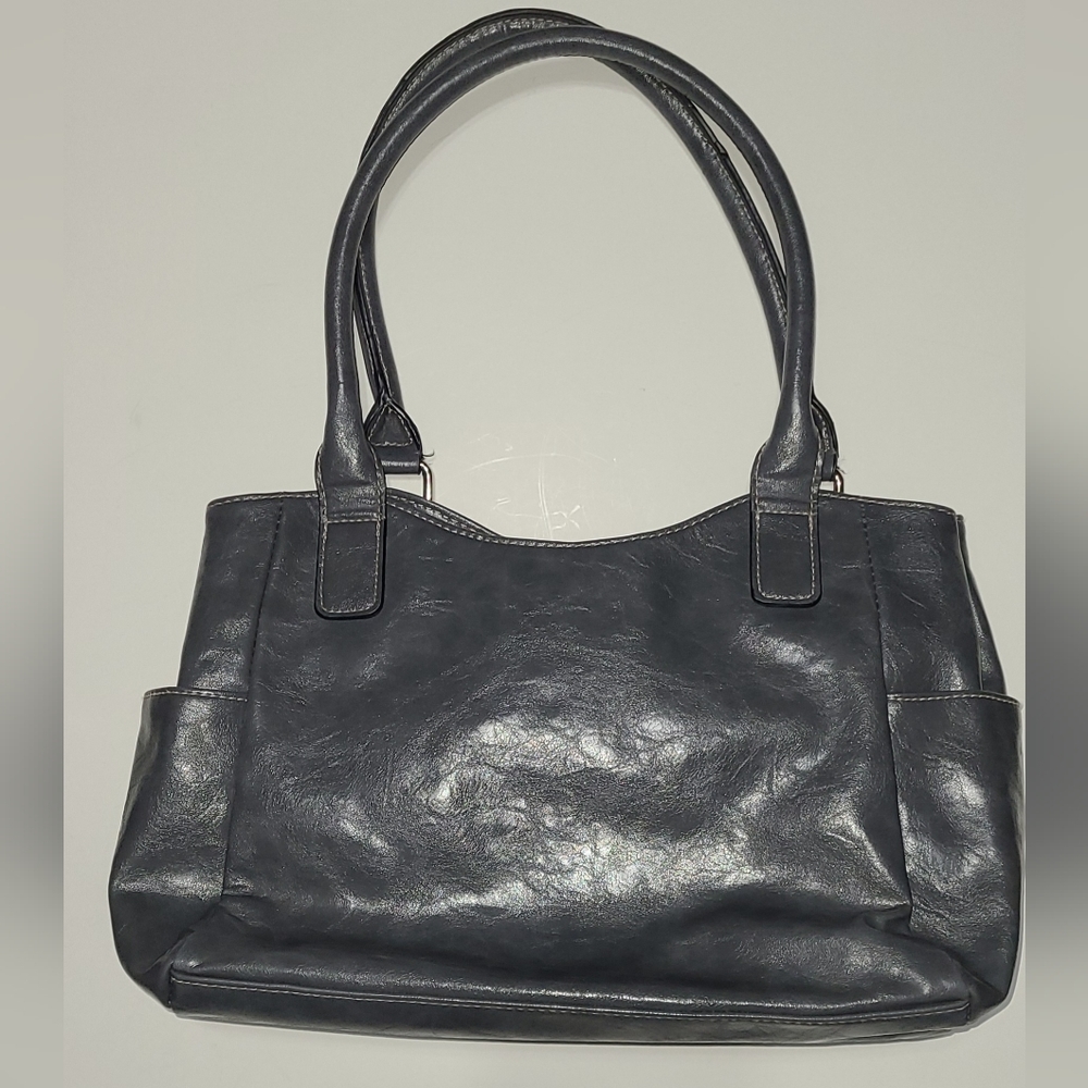 Gray handbag medium size Faux Leather - Picture 2 of 16